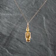 Pre-Owned 9ct Yellow Gold Cubic Zirconia Clown Pendant & 17 Inch Trace Chain 41142265
