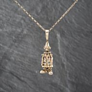 Pre-Owned 9ct Yellow Gold Cubic Zirconia Movable Clown Pendant & 18 Inch Belcher Chain 41142668