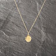 Pre-Owned 9ct Yellow Gold Oval Engraved Locket Pendant & 18 Inch Curb Chain 41142995