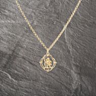 Pre-Owned 9ct Yellow Gold Openwork St Christopher Pendant & 20 Inch Belcher Chain 41143003