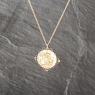 Pre-Owned Yellow Gold 1906 Edward Full Sovereign Pendant & 22 Inch Curb Chain 41143016