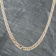 Pre-Owned 9ct Yellow Gold Double 18 Inch Curb Chain 41161464