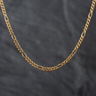 Pre-Owned 9ct Yellow Gold 5+1 19.5 Inch Figaro Chain 41161480