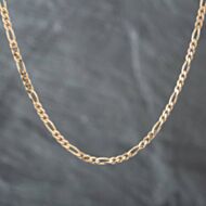 Pre-Owned 9ct Yellow Gold 3+1 18 Inch Figaro Chain 41161532
