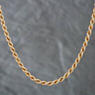 Pre-Owned 9ct Yellow Gold 16 Inch Rope Chain 41161537