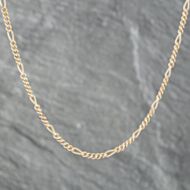 Pre-Owned 9ct Yellow Gold 18 Inch Figaro Chain 41161728
