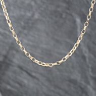 Pre-Owned 9ct Yellow Gold Oval 18 Inch Belcher Chain 41161741