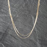 Pre-Owned 9ct Yellow Gold Double Flat Fancy 16 Inch Chain 41161825