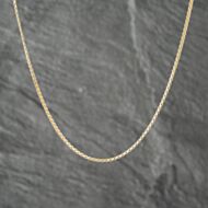 Pre-Owned 9ct Yellow Gold 22 Inch Spiga Chain 41161828
