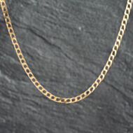 Pre-Owned 9ct Yellow Gold Square 18 Inch Curb Chain 41161843