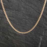 Pre-Owned 9ct Yellow Gold 22 Inch Spiga Chain 41161885