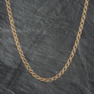 Pre-Owned 9ct Yellow Gold 18 Inch Rope Chain 41161898