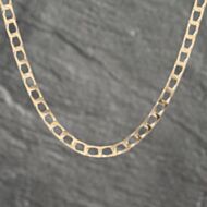 Pre-Owned 9ct Yellow Gold Square 20 Inch Curb Chain 41161952