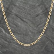 Pre-Owned 9ct Yellow Gold 24 Inch Figaro Chain 41161955