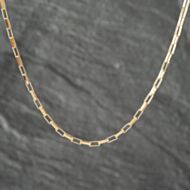 Pre-Owned 9ct Yellow Gold 18 Inch Paper Link Chain 41161957