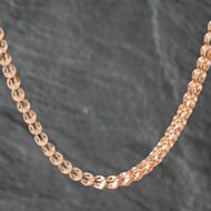 Pre-Owned 9ct Rose Gold Fancy Link 18 Inch Chain 41161971
