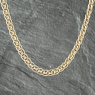 Pre-Owned 9ct Yellow Gold Double Link 17 Inch Belcher Chain 41161978