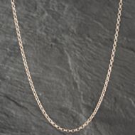 Pre-Owned 9ct Rose Gold 24 Inch Belcher Chain 41161996