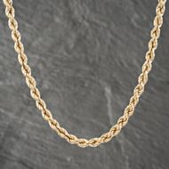 Pre-Owned 9ct Yellow Gold 18 Inch Rope Chain 41162011