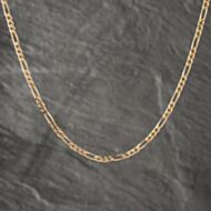 Pre-Owned 9ct Yellow Gold 18 Inch Figaro Chain 41162024