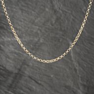 Pre-Owned 9ct Yellow Gold Round Link 16 Inch Belcher Chain 41162031