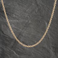 Pre-Owned 9ct Yellow Gold 24 Inch Rope Chain 41162041
