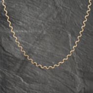 Pre-Owned 9ct Yellow Gold Swirl 18 Inch Necklet Foxtail Chain 41162043