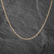 Pre-Owned 9ct Yellow Gold Diamond Cut 20 Inch Belcher Chain 41162056