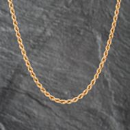 Pre-Owned 9ct Yellow Gold 17 Inch Rope Chain 41162061