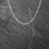 Pre-Owned 9ct Yellow Gold 3+1 18 Inch Figaro Chain 41162102