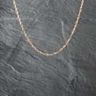 Pre-Owned 9ct Yellow Gold Twisted 30 Inch Curb Chain 41162104