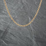 Pre-Owned 9ct Yellow Gold 17 Inch Rope Chain 41162110