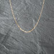 Pre-Owned 9ct Yellow Gold 16 Inch Paper Link Chain 41162111
