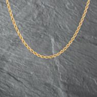 Pre-Owned 9ct Yellow Gold 18 Inch Rope Chain 41162122