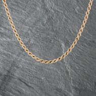 Pre-Owned 9ct Yellow Gold 17 Inch Rope Chain 41162123
