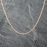 Pre-Owned 9ct Yellow Gold 20 Inch Hayseed Chain 41162136