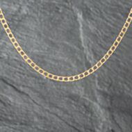 Pre-Owned 9ct Yellow Gold Square Link 19 Inch Curb Chain 41162142