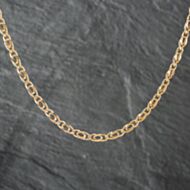 Pre-Owned 9ct Yellow Gold Double Twist 18 Inch Curb Chain 41162155