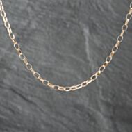 Pre-Owned 9ct Yellow Gold Oval 18 Inch Belcher Chain 41162165