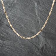 Pre-Owned 9ct Yellow Gold Twisted 30 Inch Curb Chain 41162176