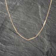 Pre-Owned 9ct Yellow Gold Bar Link 18 Inch Curb Necklace 41162187