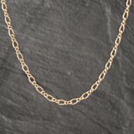 Pre-Owned 9ct Yellow Gold 2+1 Link 18 Inch Figaro Chain 41162189