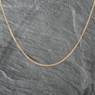 Pre-Owned 9ct Yellow Gold 19 Inch Box Chain 41162198