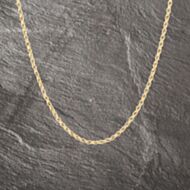 Pre-Owned 9ct Yellow Gold 20 Inch Rope Chain 41162208