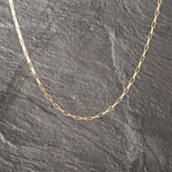 Pre-Owned 9ct Yellow Gold 19 Inch Paper Link Chain 41162210