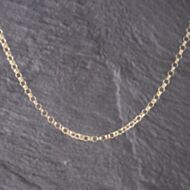 Pre-Owned 9ct Yellow Gold Round Double Link 18 Inch Belcher Chain 41162220