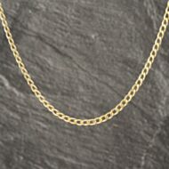 Pre-Owned 9ct Yellow Gold 28 Inch Curb Chain 41162234