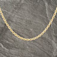 Pre-Owned 9ct Yellow Gold 20 Inch Rope Chain 41162235