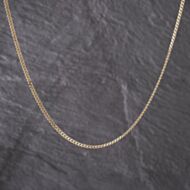 Pre-Owned 9ct Yellow Gold 18 Inch Curb Chain 41162262