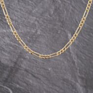 Pre-Owned 9ct Yellow Gold 3+1 Link 18 Inch Figaro Chain 41162277